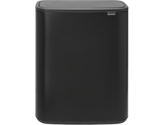 BRABANTIA - Poubelle Touch Bo Touch Bin, 2 x 30L - Matt Black 221484