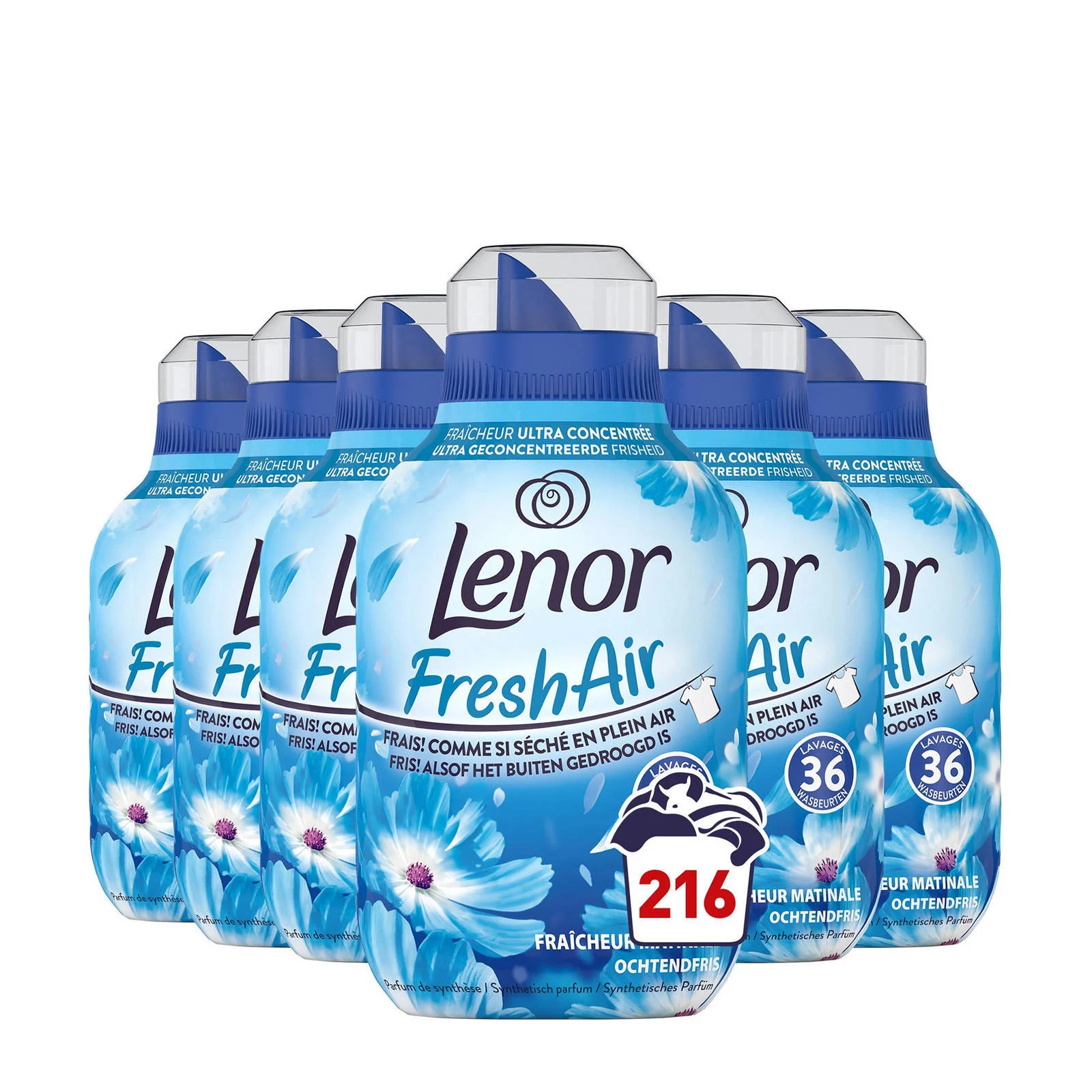 Lenor Fresh Air wasverzachter Ochtendfris - 6 x 36 wasbeurten - 216 wasbeurten