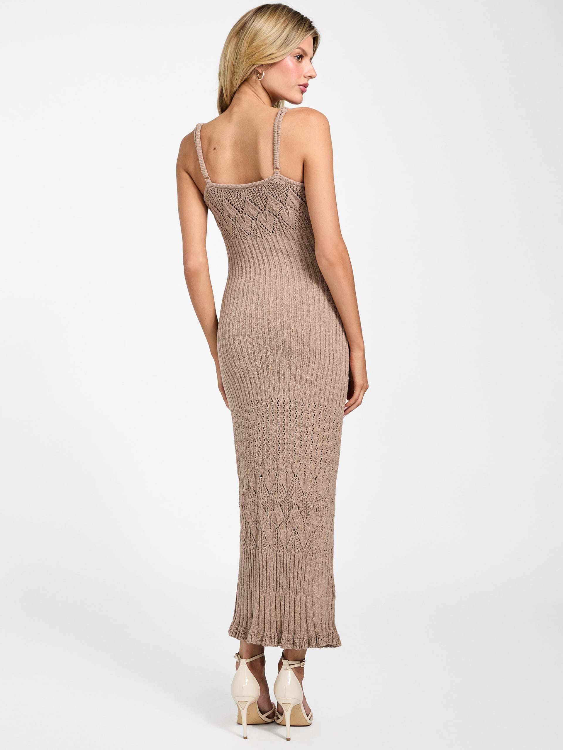 Conjunto de vestido suéter e casaquinho Shinju