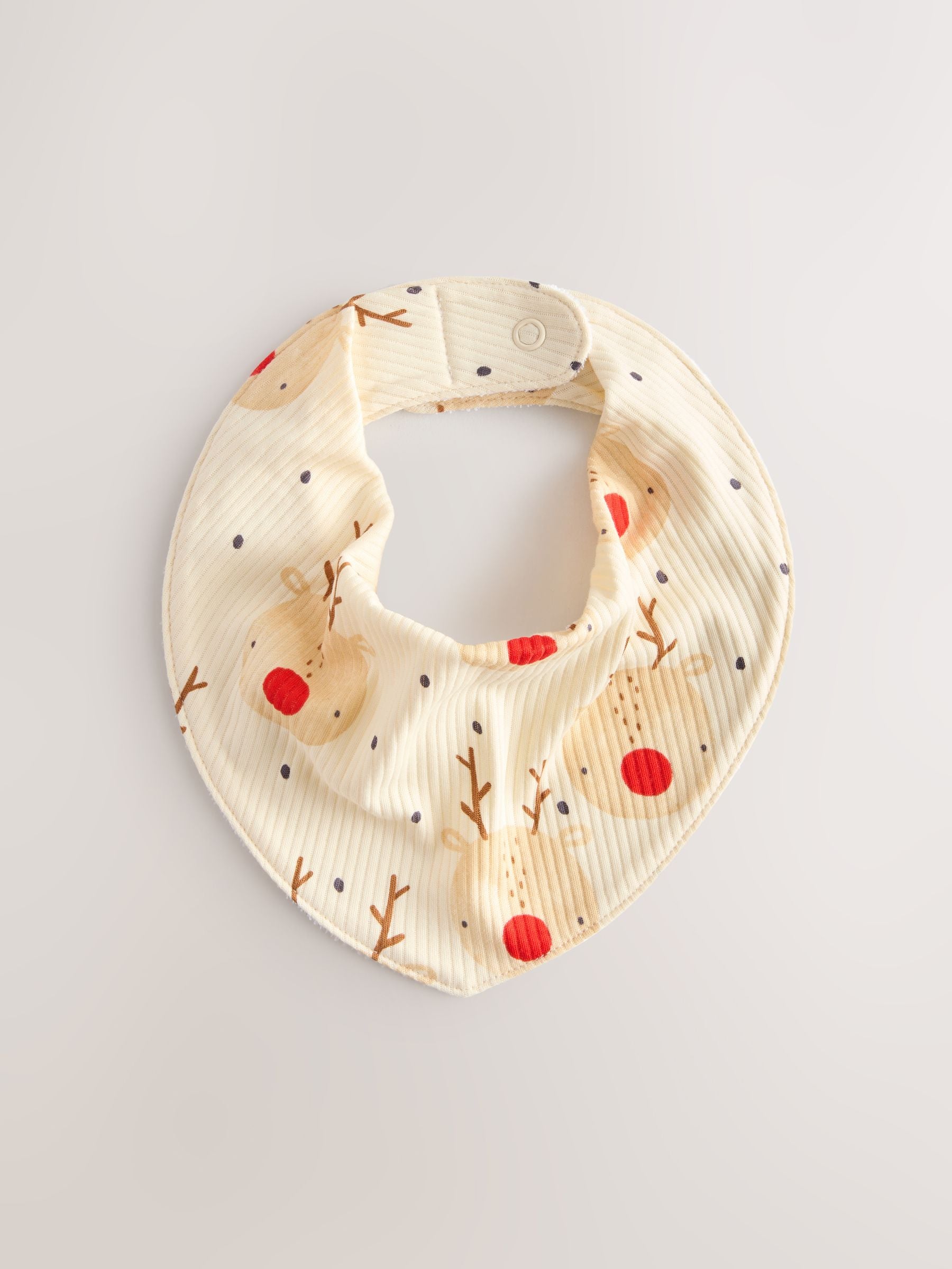Ecru - Baby kerstslabbetjes 3 stuks