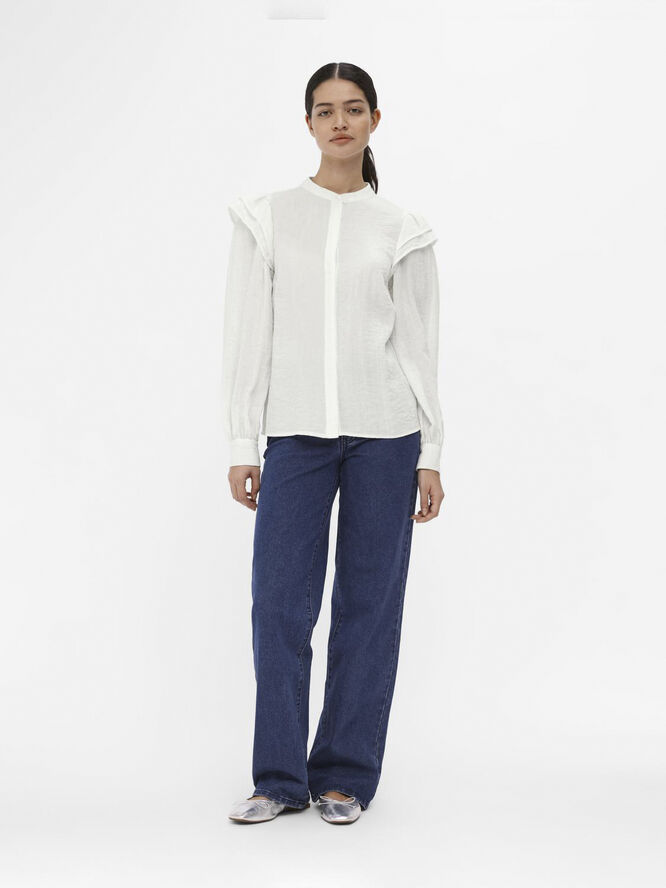 Object OBJSOPHIE L/S SHIRT 131 Cloud dancer