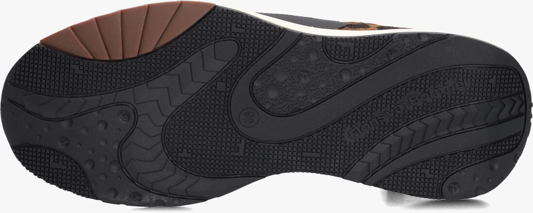 zwarte floris van bommel lage sneakers sfw-10138 suvi