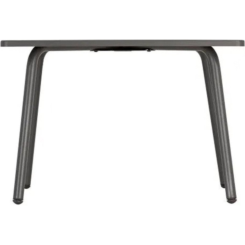 Table basse carrée d'extérieur HORIZON - H 41 x L 59 x P 59 cm - Gris - Acier