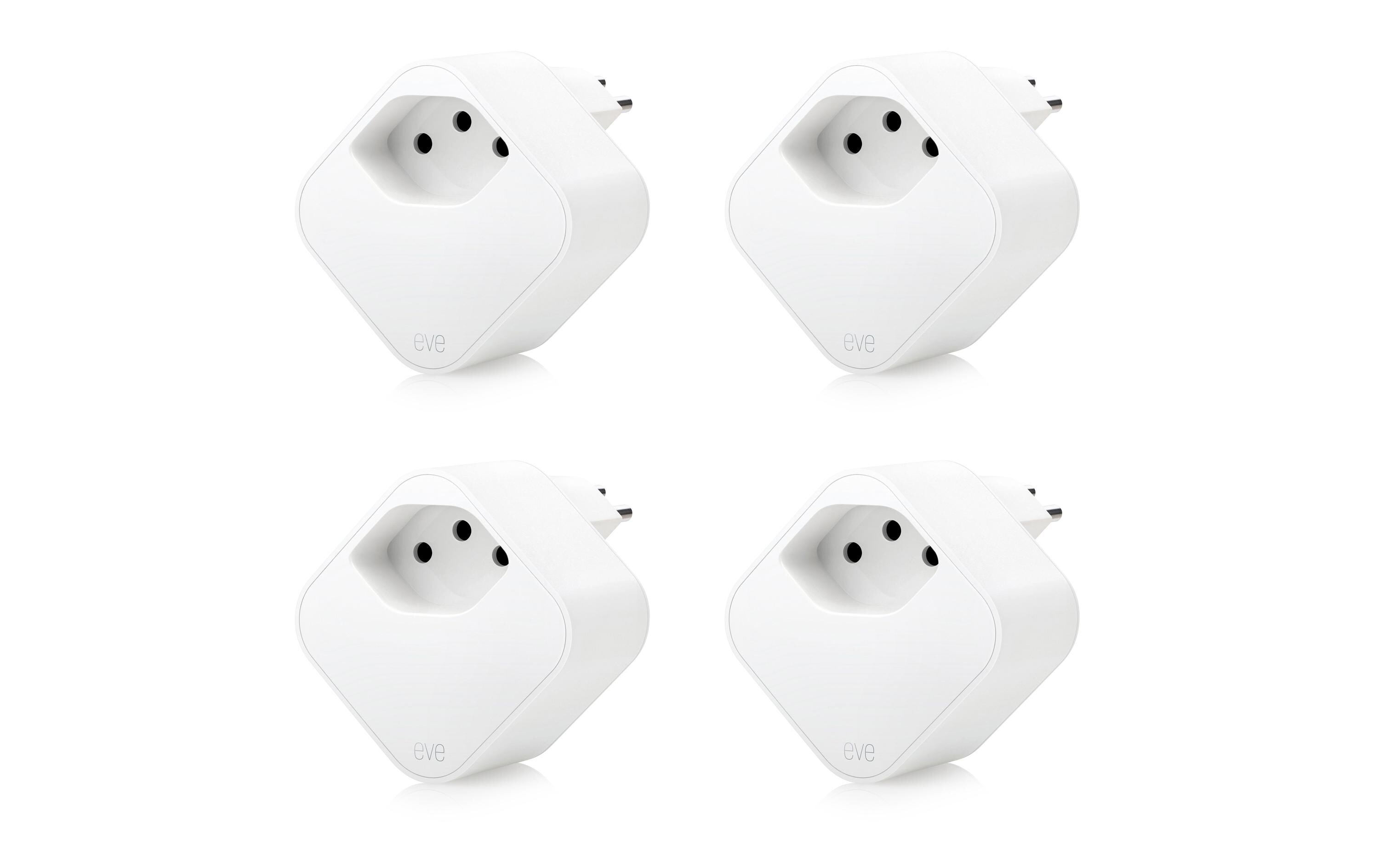 Smart Home Steckdose Eve Energy 4 Stk.<br>Smarte Steckdose mit Verbrauchsmessung
