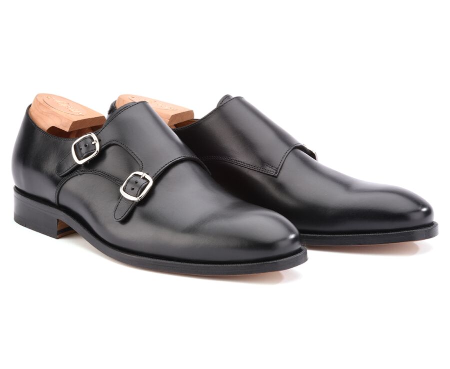 Chaussures homme double boucle Noir - CHIGWELL