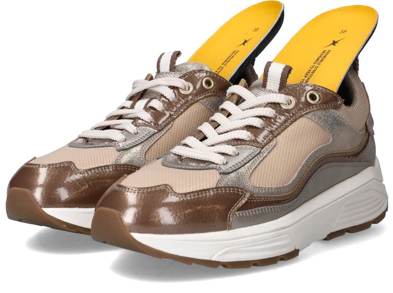 Xsensible Milau Stretchwalker Sneakers Taupe Dames