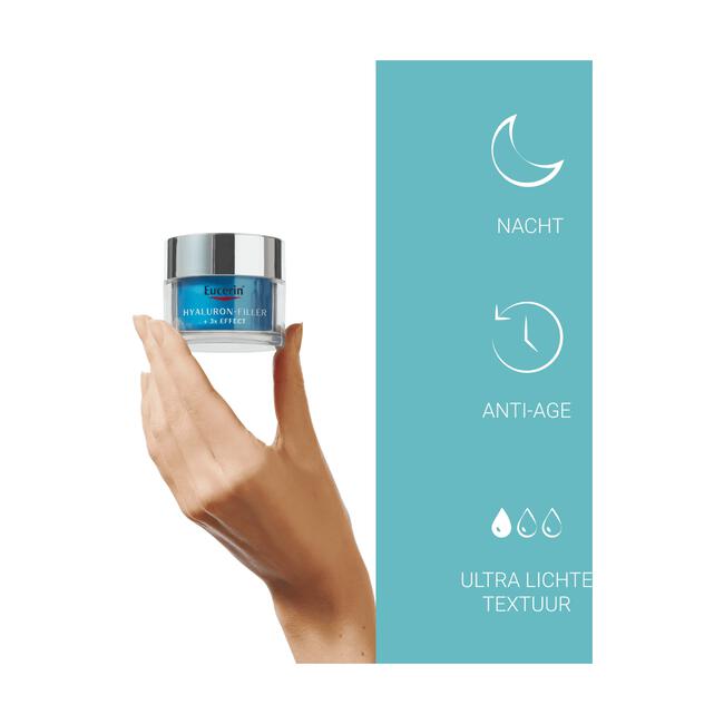 Eucerin Hyaluron-Filler + 3x EFFECT Hydratatie Booster Nacht 50 ML