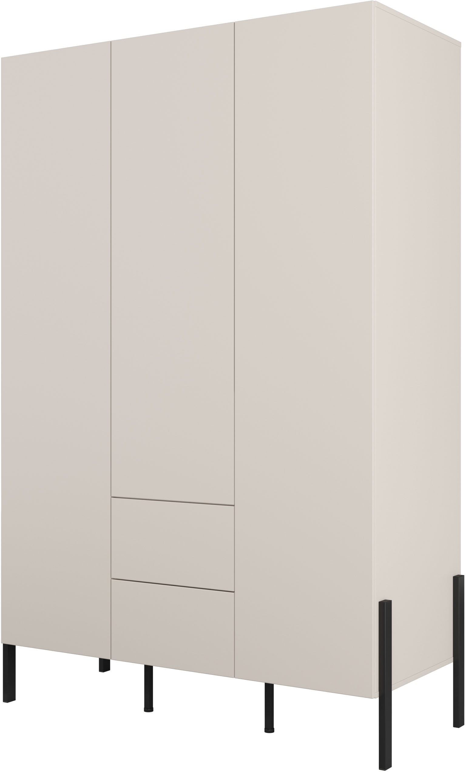Home affaire Drehtürenschrank »Jukon, moderner Kleiderschrank mit Metallfüssen« B/H/T 3-Türer: ca. 135/210/60 4-Türer ca: 180/210/60,  push to open Funktion, passend zur JUKON Serie, viel Stauraum