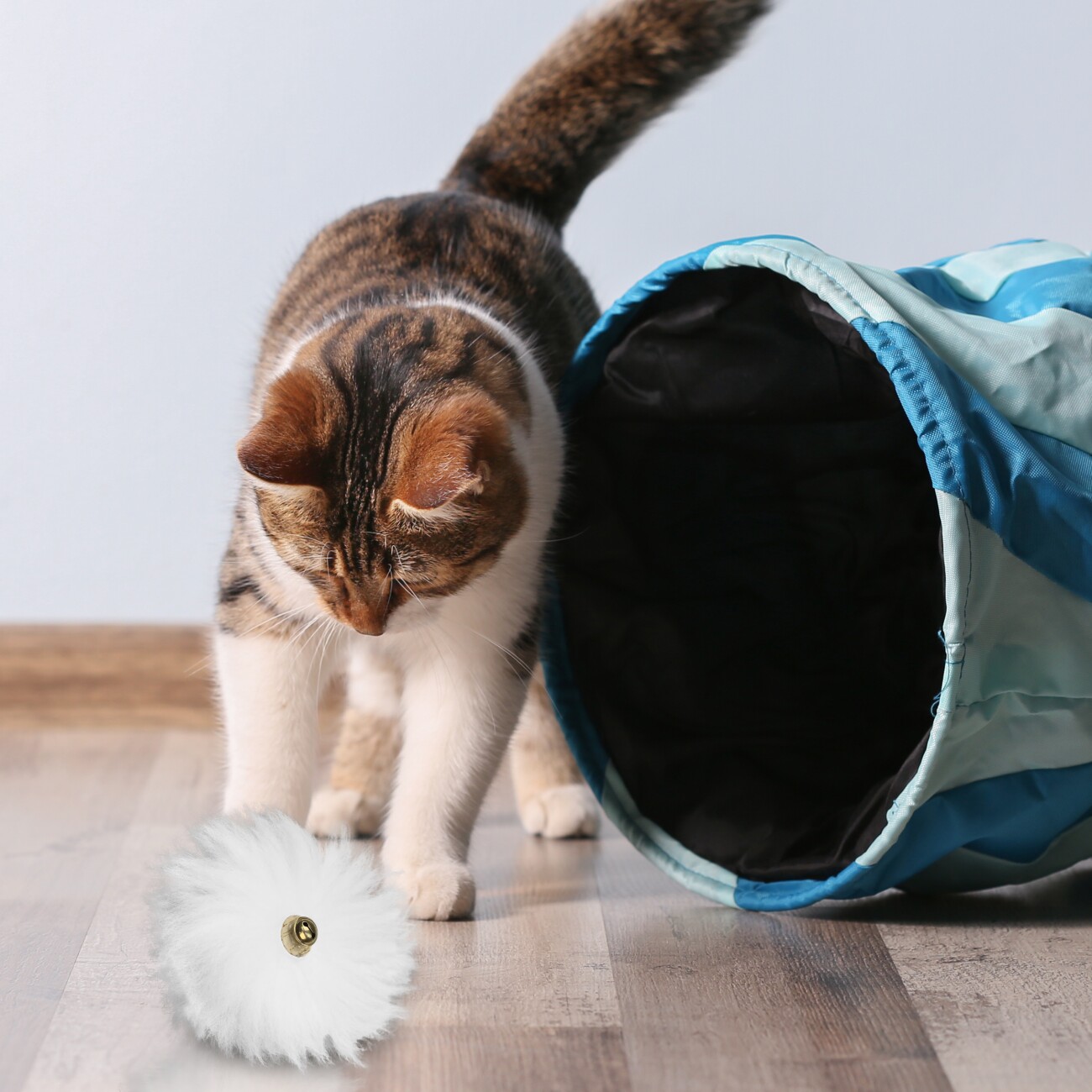 Kater Kasimir Katzenball aus echtem Schaffell