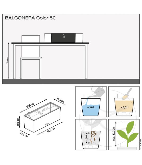 LECHUZA® Kunststoff-Kasten Balconera Color,