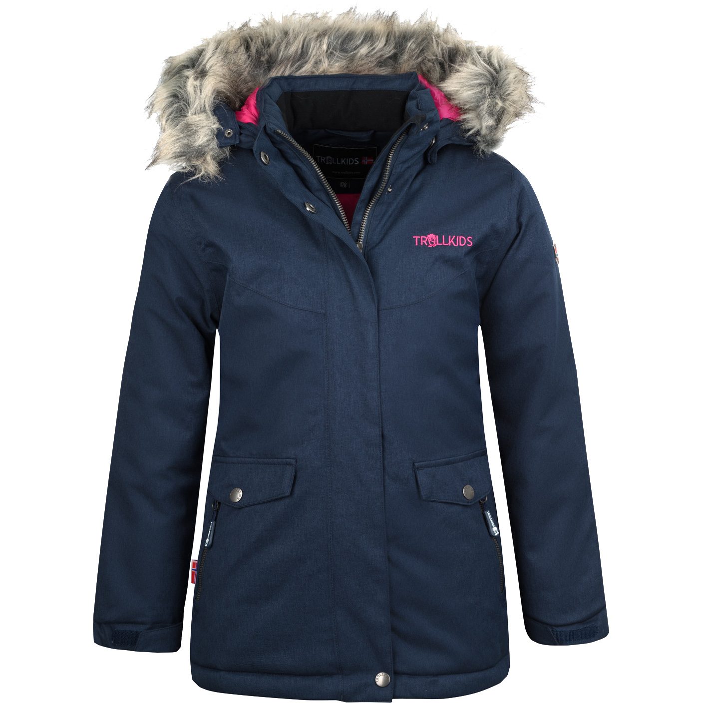 Trollkids Oslo Mantel Mädchen navy