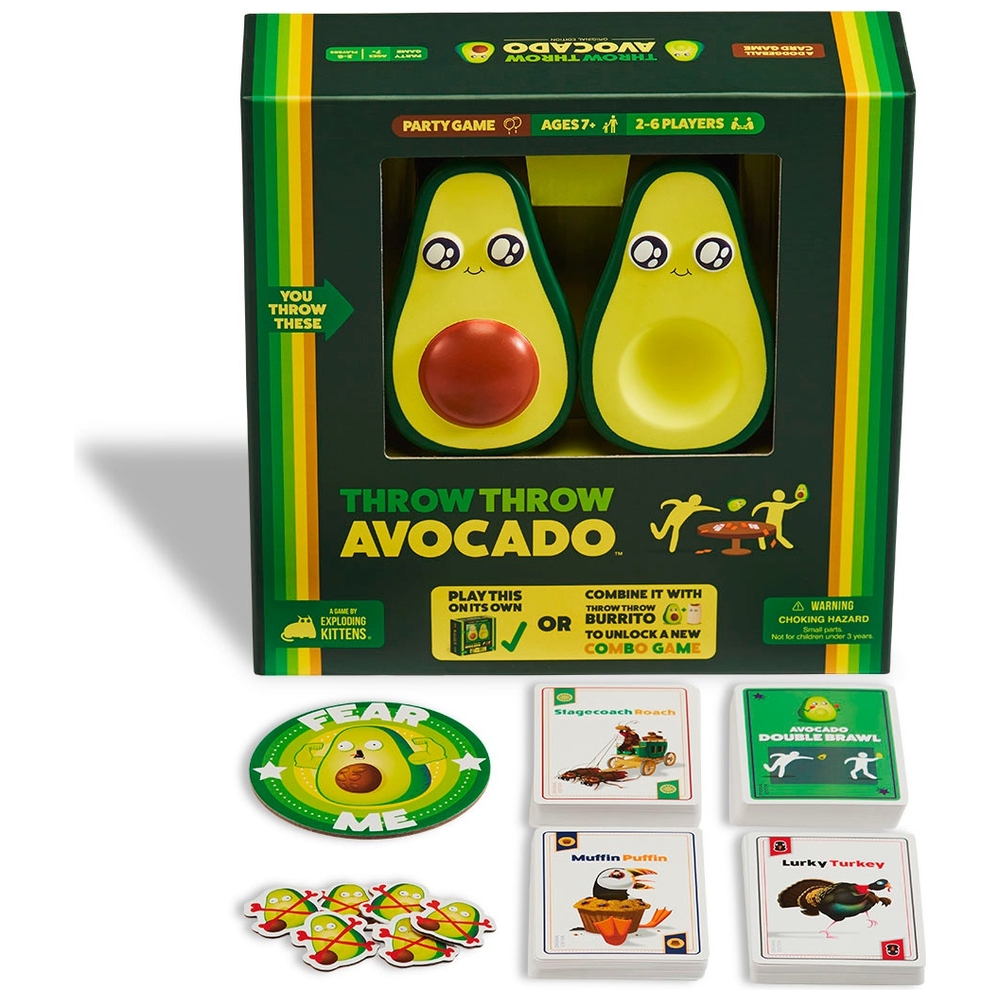 Exploding Kittens werfen Avocado
