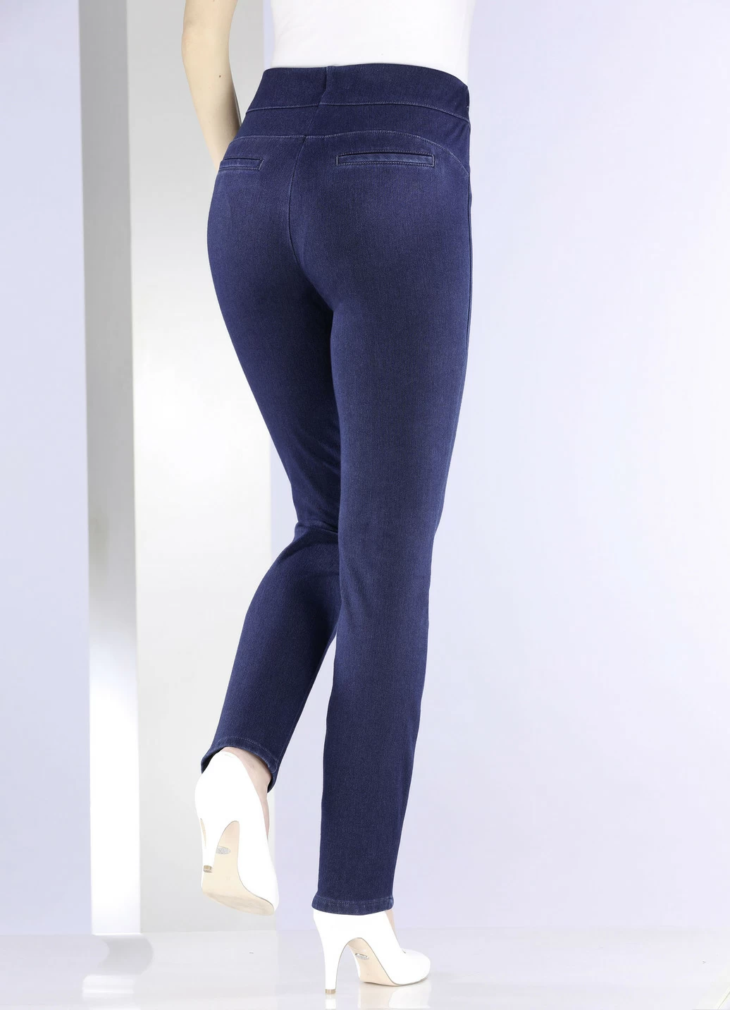 Jersey-Hose in Denim-Optik