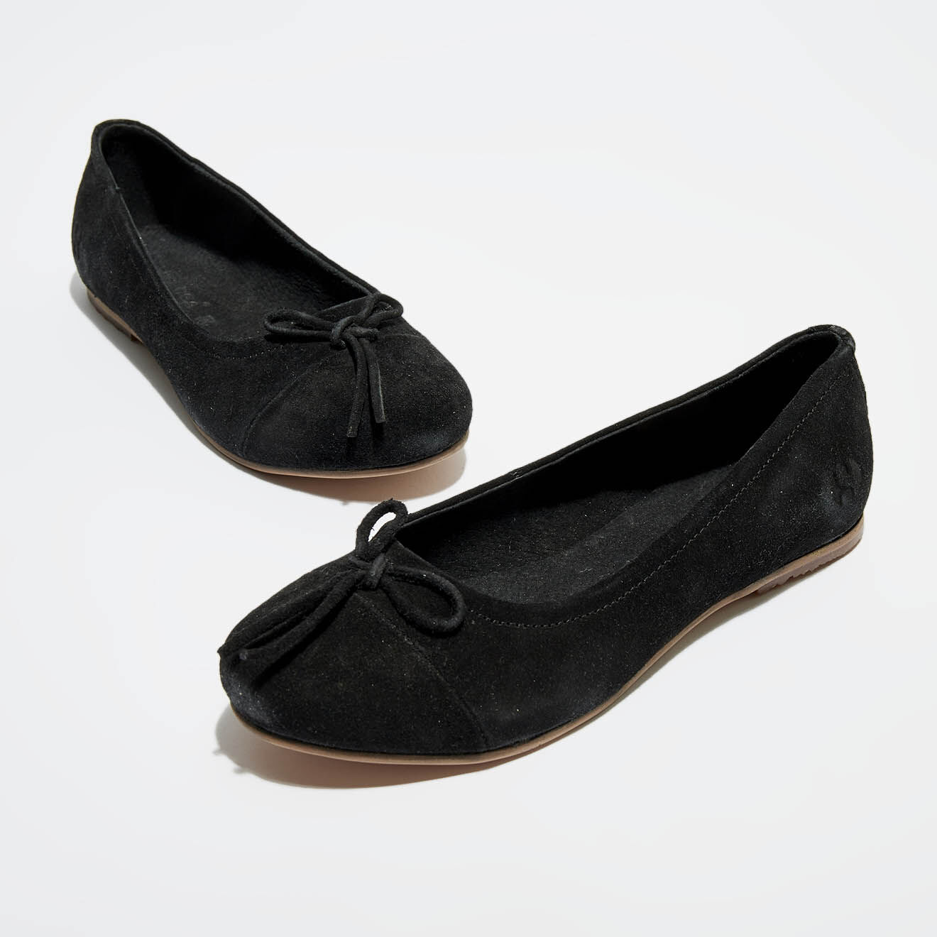Superga Ballerines en velours de cuir  noires