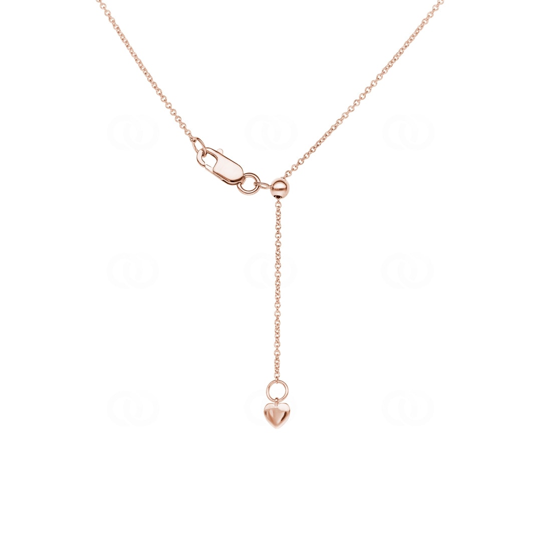Collier 750/18 K Roségold mit Diamanten 0.25ct H/Si
