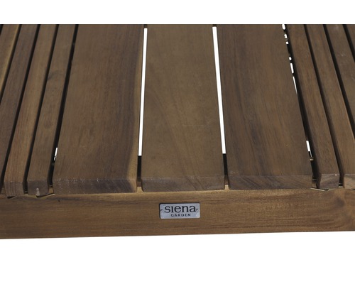 Uitschuifbare tafel Falun Siena Garden acacia 150/200x100x74 cm bruin