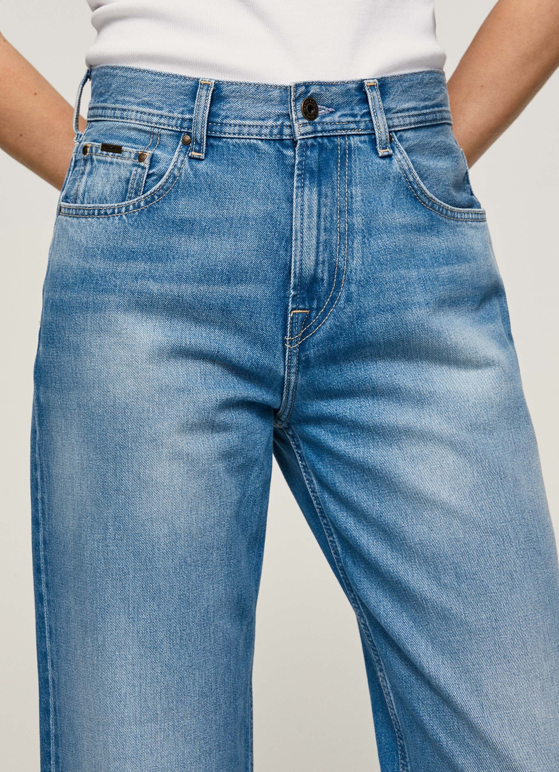 JEAN DOVER FIT RELAXED TIRO ALTO - jeans