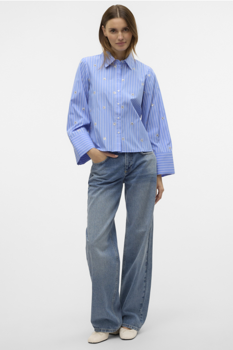 Vero Moda blauwe dames blouse