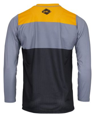 Maillot Manches Longues Kenny Charger Noir / Jaune / Gris