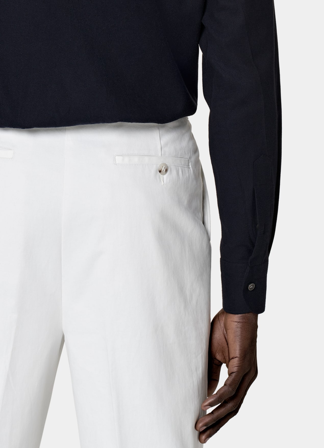 Chemise coupe ajustée bleu marine