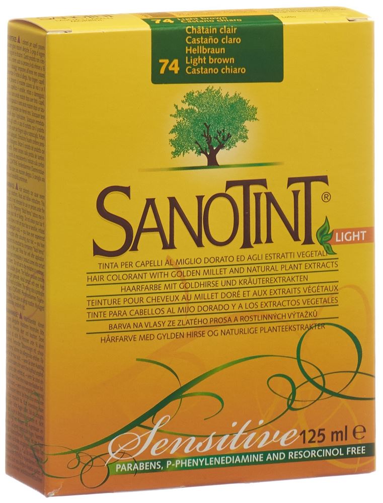 SANOTINT Sensitive Light Haarfarbe 74 hellbraun 1 Stk