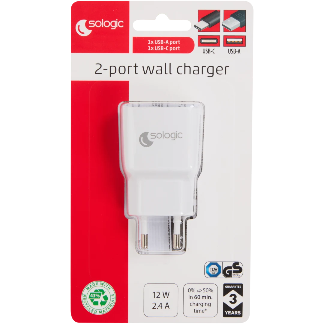 Sologic wandlader 12 watt | diverse kleuren