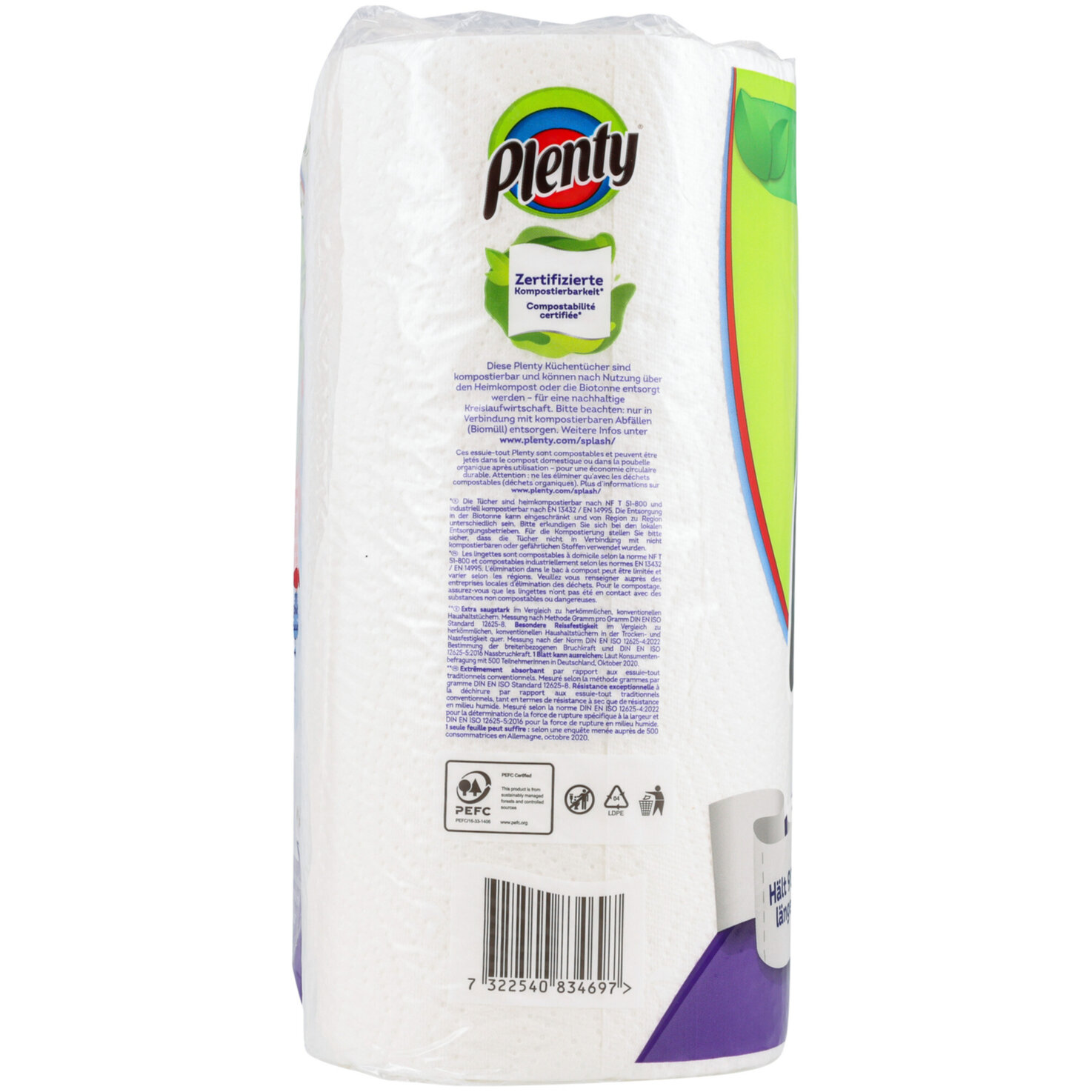 Plenty eXtra Long Haushaltstücher 2x86 Blatt