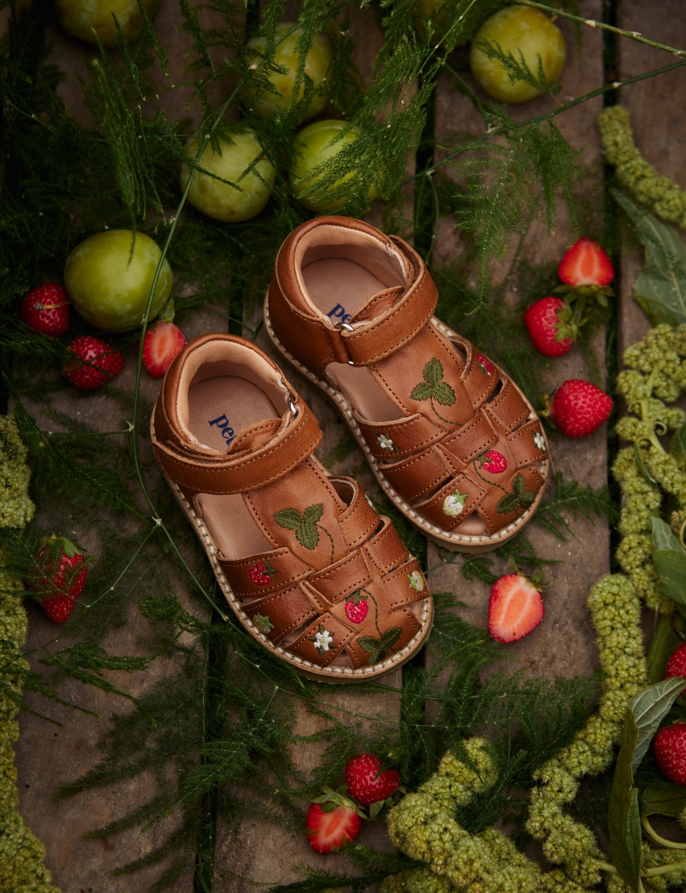 Wild Strawberries Classic sandal - Cognac