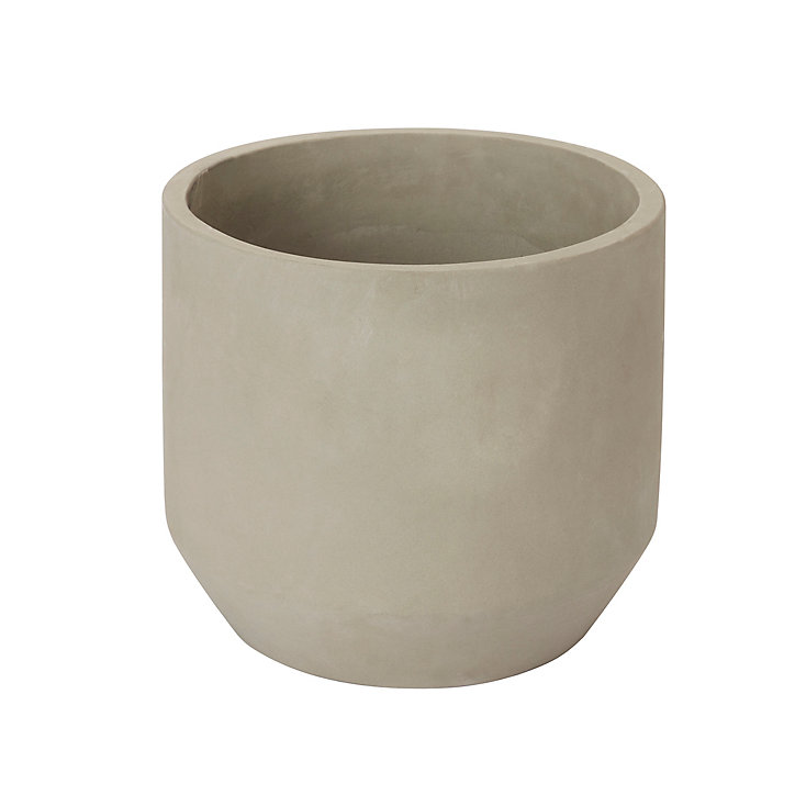 Pot de fleurs en argile cloche béton ø24 cm