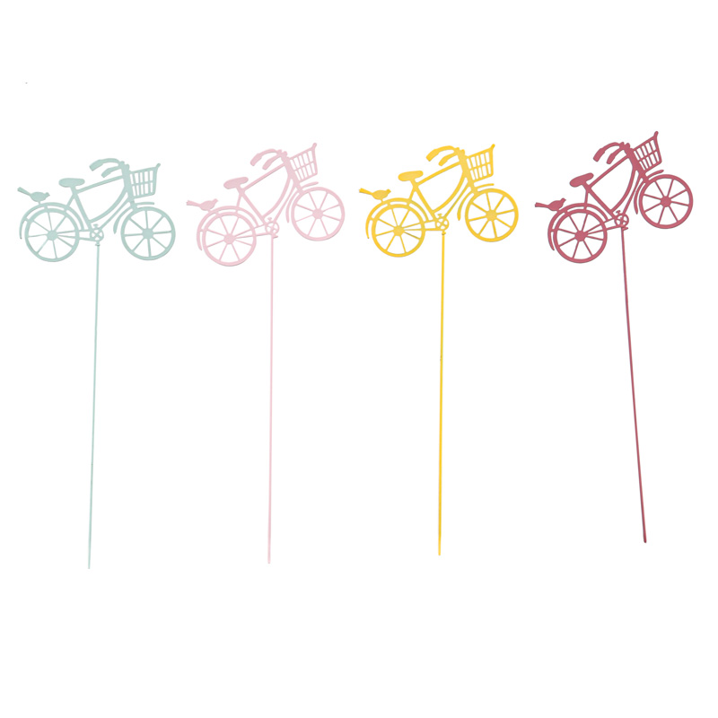 Pique bicyclette en métal peint