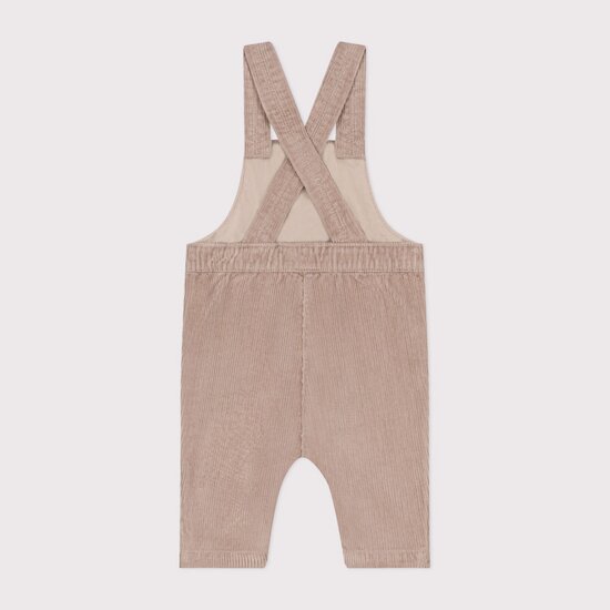 Salopette longue en velours   Huître        de               Petit Bateau