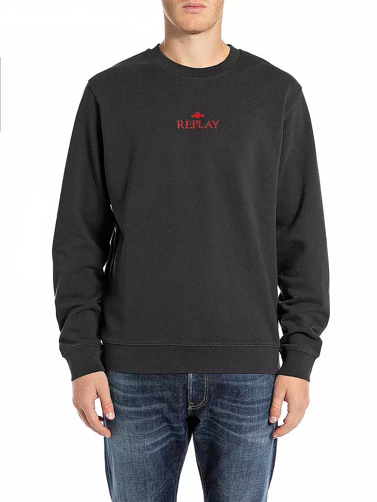 REPLAY Sweater schwarz