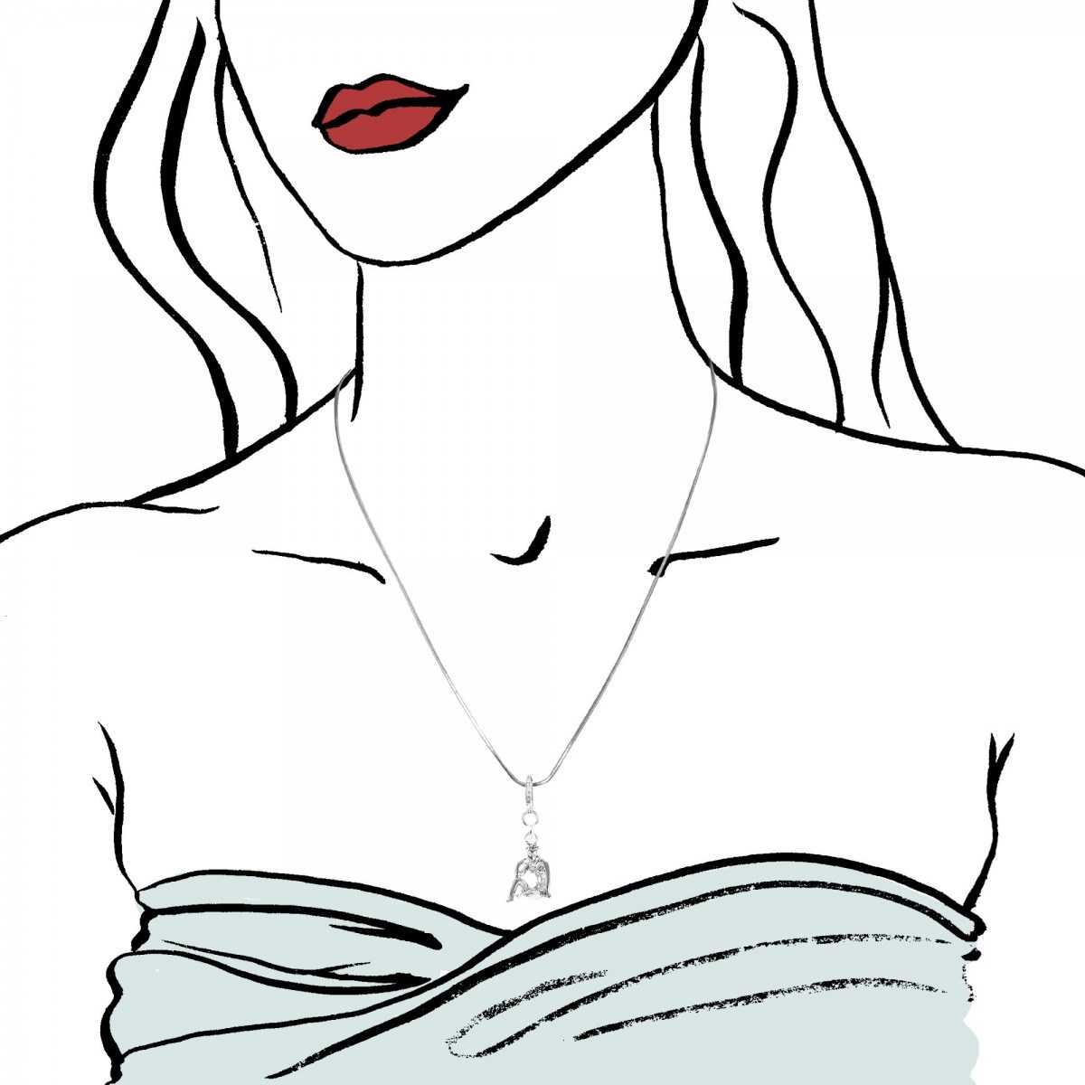 Collier vierge signe du zodiaque SC Crystal