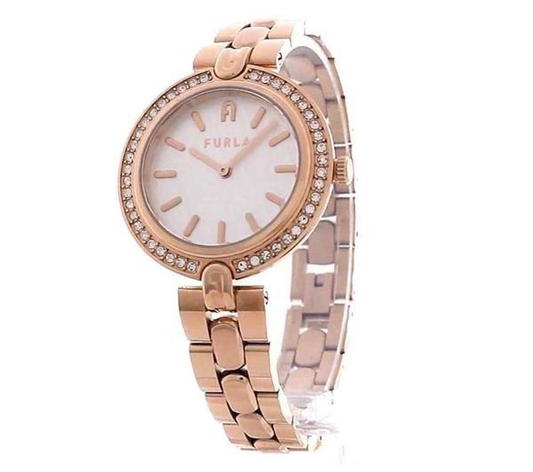 Furla Ladies Furla Milano Rose Gold Watch WW00002003L3