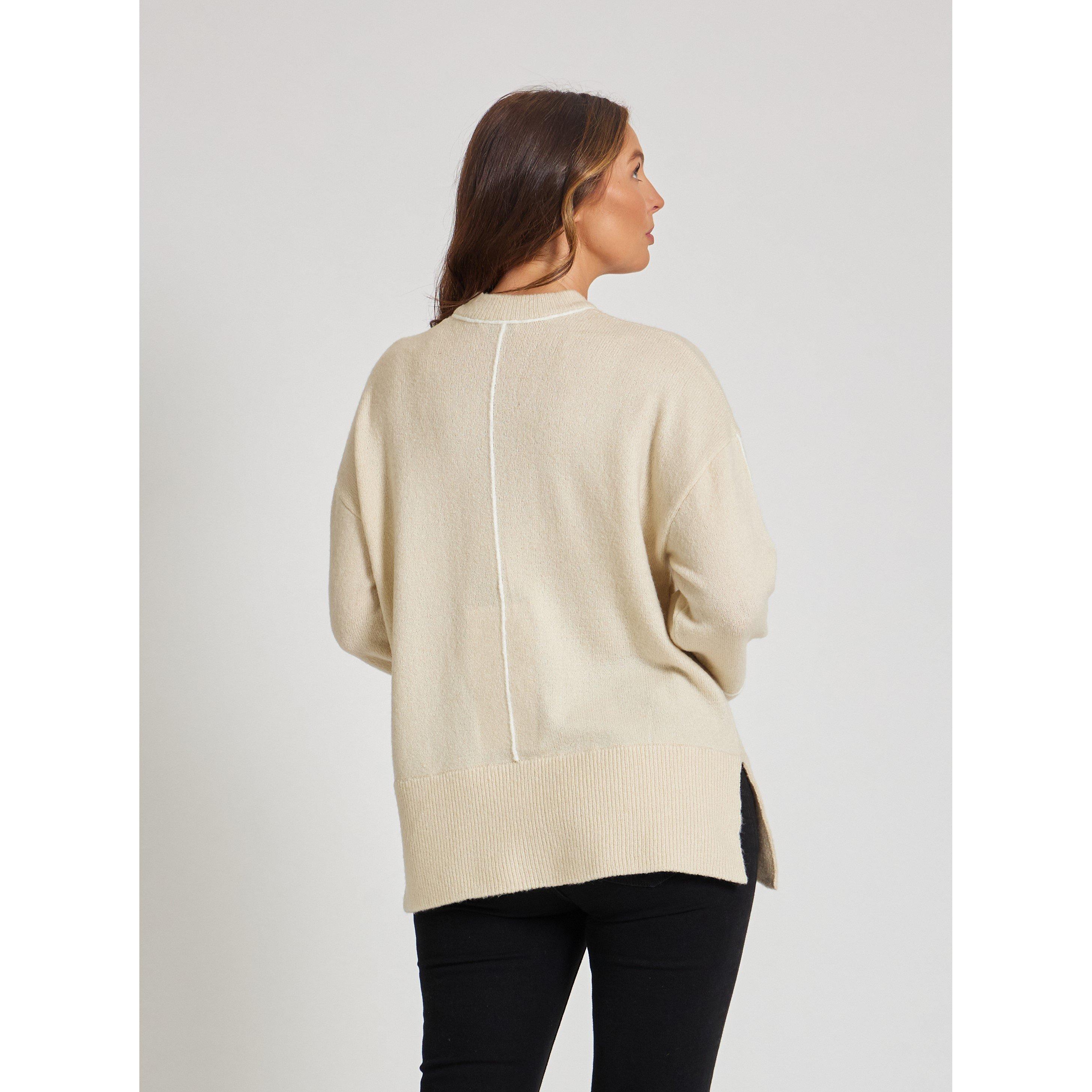 Be You BY Trimmed Rib Jumper