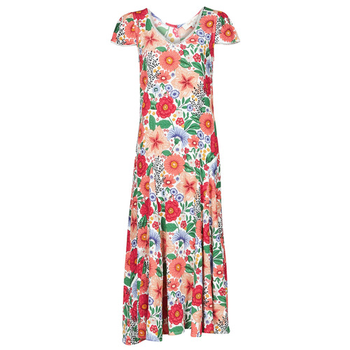 Derhy - TREILLIS FLOWER - Blanc / Rouge