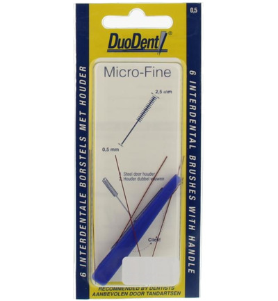 Duodent Interdentaal borstel microfine 0.5 (6 stuks)