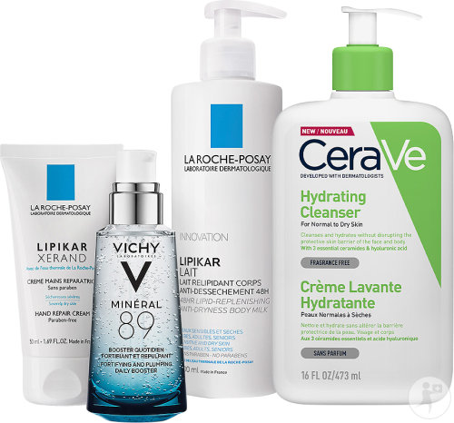 Pack Routine Complète Hygiène Et Hydratation Peau Sèche 1 Kit