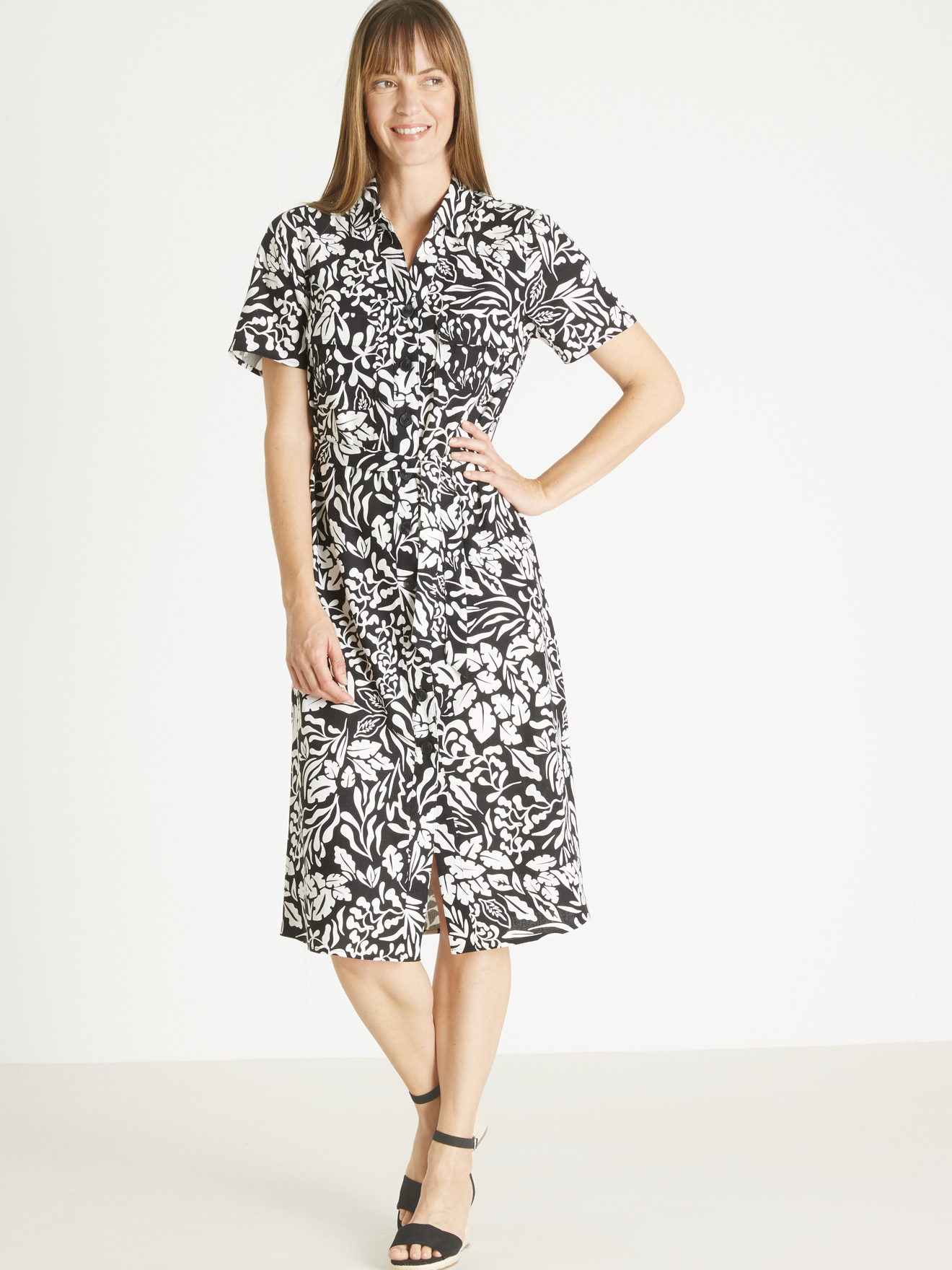 Robe chemisier toute boutonnée