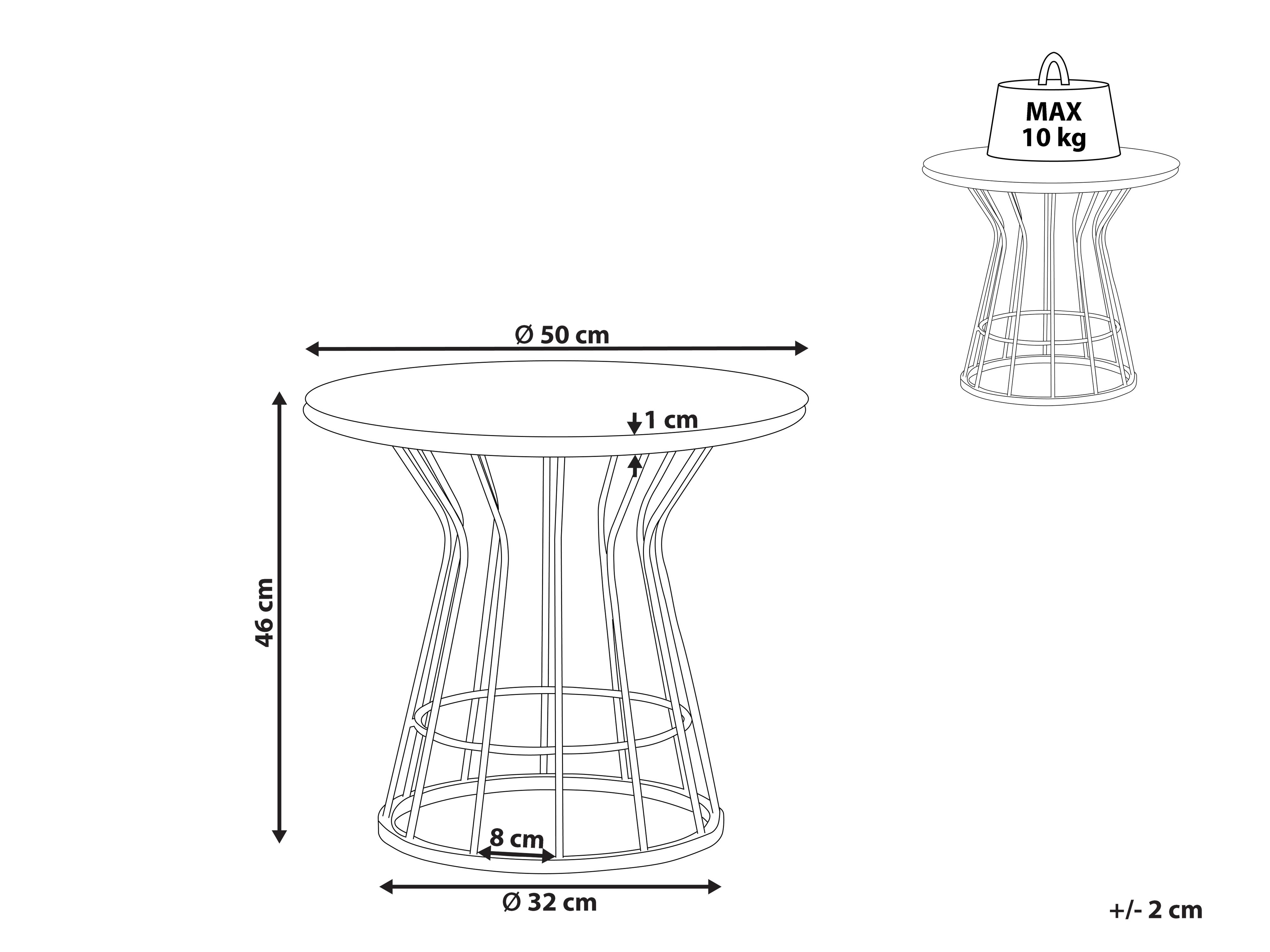 Salontafel CONCAN Wit marmer