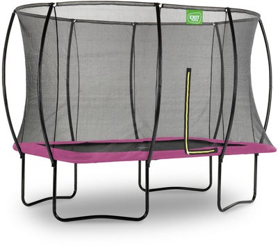 EXIT Silhouette Trampoline inkl. Sikkerhetsnett 244x366 cm, Rosa