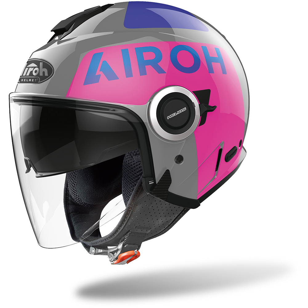 Airoh - Casque Helios Up Gris / Rose / Bleu