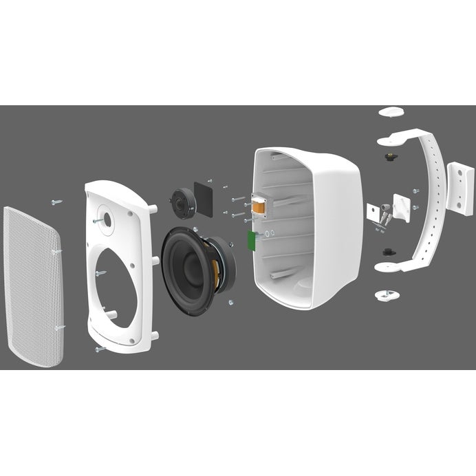 Monacor WALL-08T/WS passieve tweeweg 100 Volt luidsprekerset wit