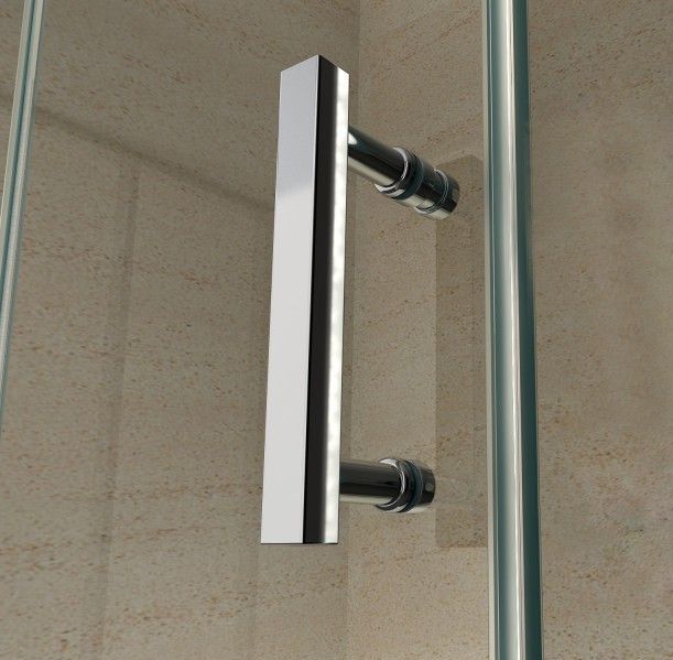 Alvoro - Basic Douchecabine - Mat Zwart - Glas Met Antikalkbehandeling