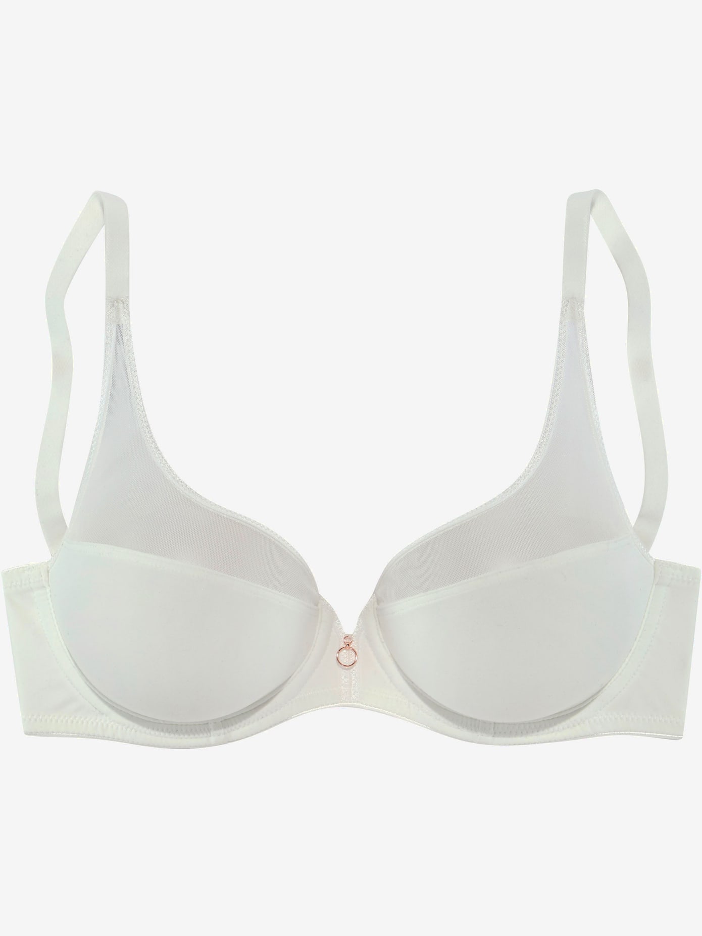 Soutien-gorge à armatures, accessoire en métal tendance au centre devant