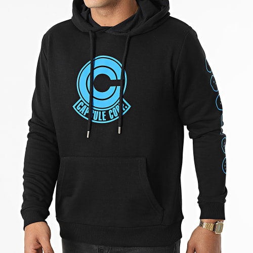 Sweat Capuche Capsule Corp Noir Bleu