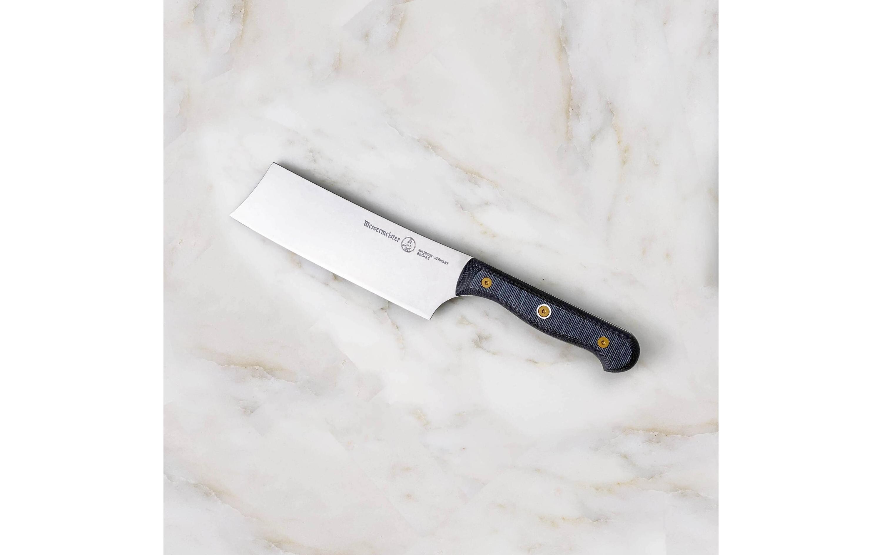 Küchenmesser Custom 16.5 cm, Grau/SchwarzTraditionelles japanisches Küchenmesser Nakiri