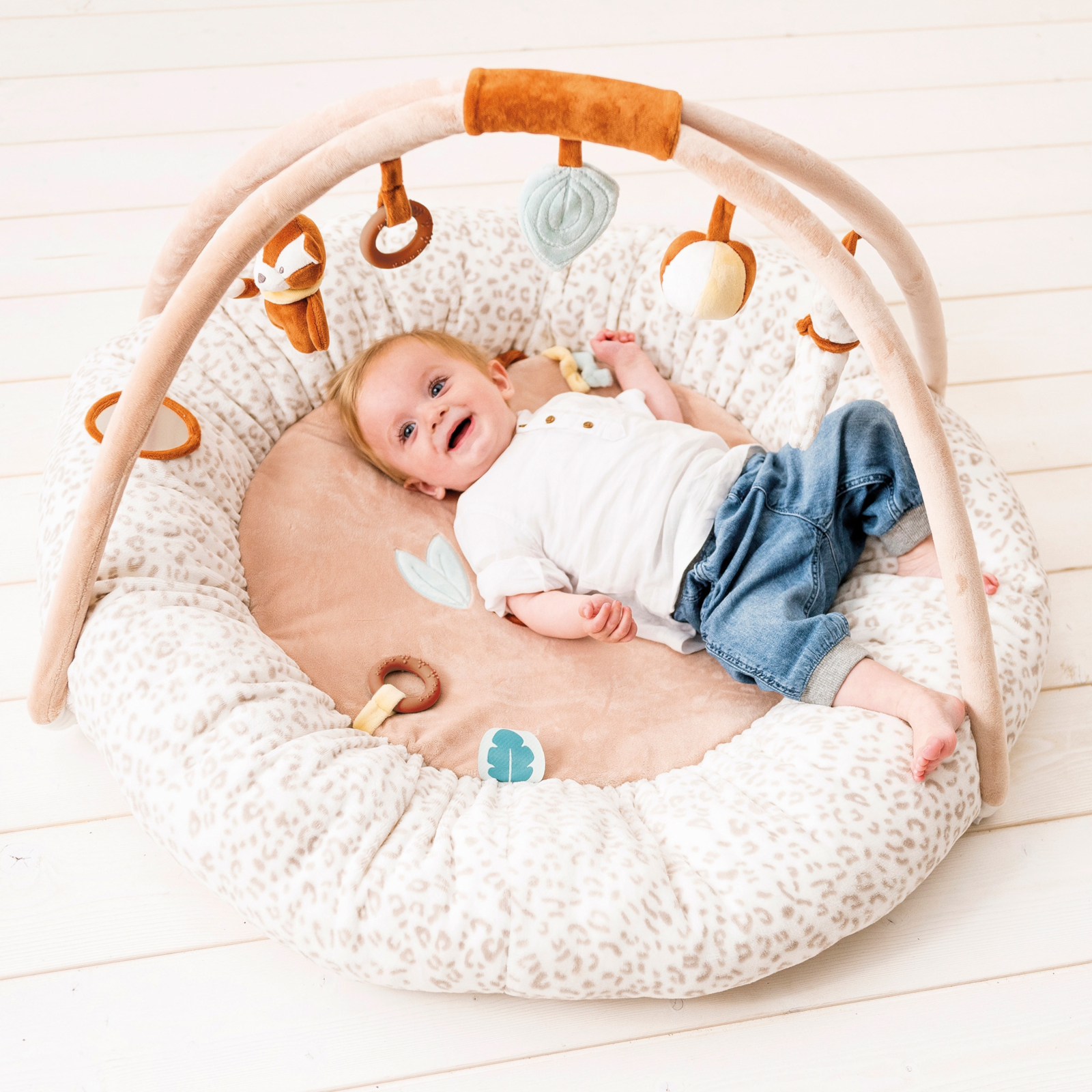 Baby Spielbogen Kissen Erlebnis Krabbel Decke (N620253) - Boris & Jungo