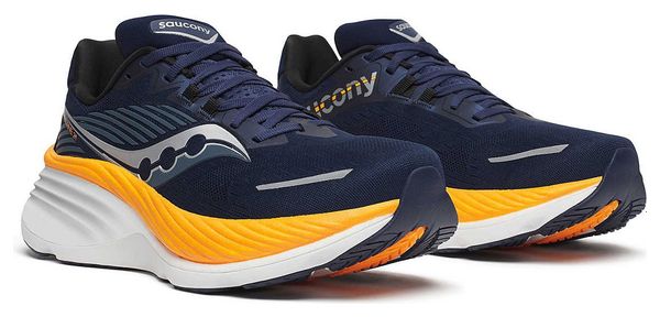 Chaussures Running Saucony Hurricane 24 Bleu/Orange Homme