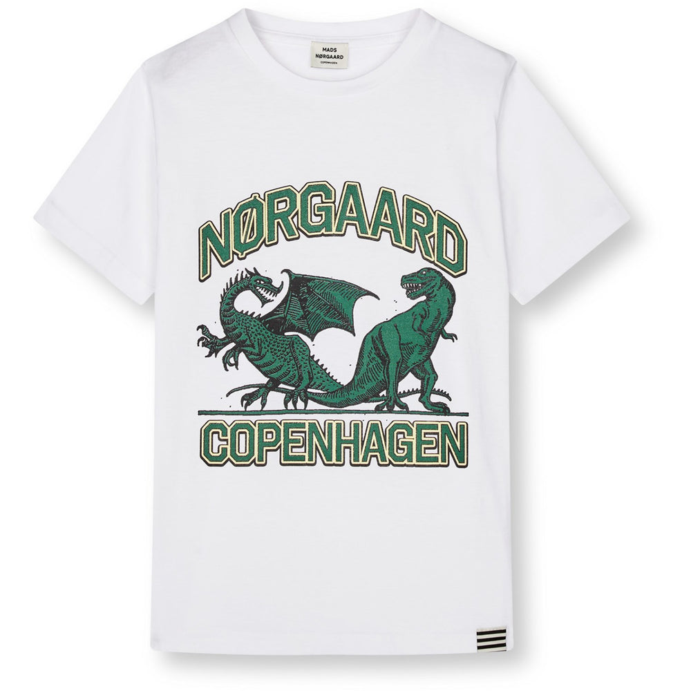 Køb Mads Nørgaard White Printed Tee Thorlino Tee